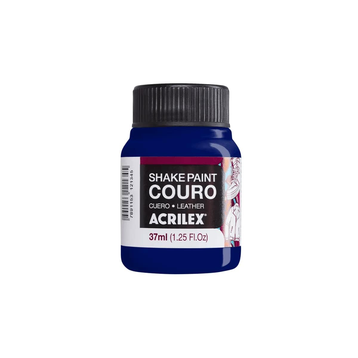 Pintura Acrilex Shake Cuero 37 ml - Azul Turquesa 