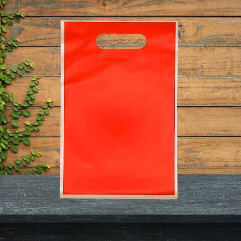 Bolsas de Nylon Colores Lisos x10 Rojo