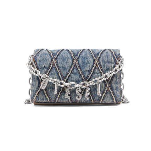 Carteras Para Mujer Charm-D Wallet Strap Azul Marino