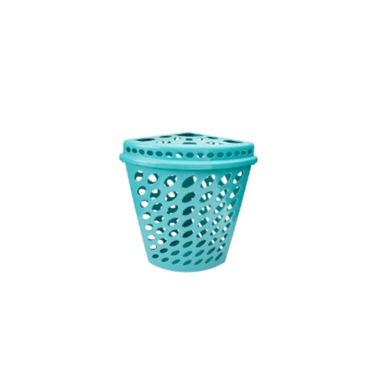 CESTO ROPA TRIANGULAR PLASNEW 43.7LTS VERDE Sin color