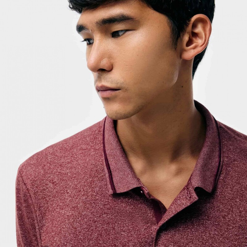 CAMISA POLO MM MASC VERMELHO ESCURO