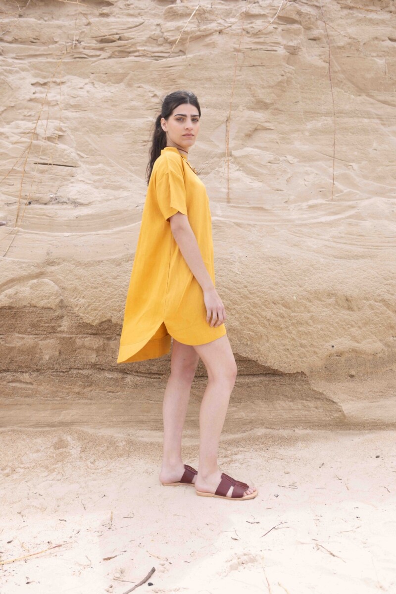 VESTIDO SOL Mostaza