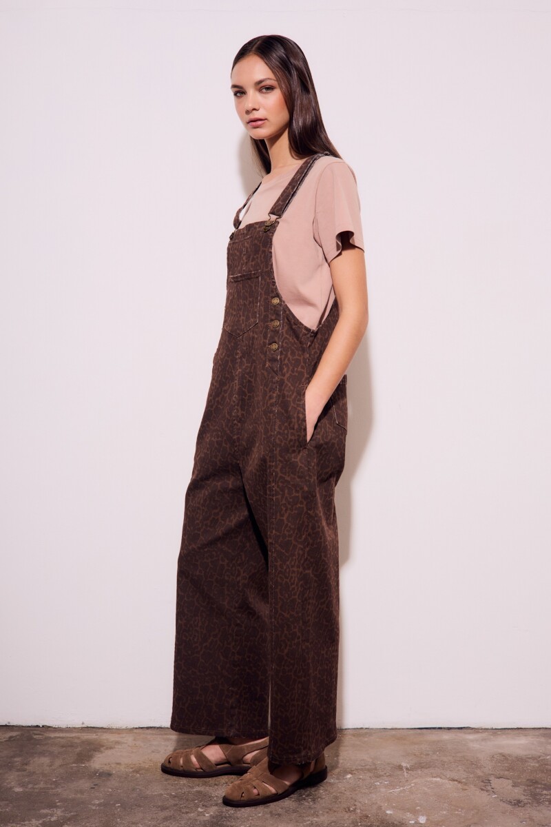 Enterito Animal Print Marron