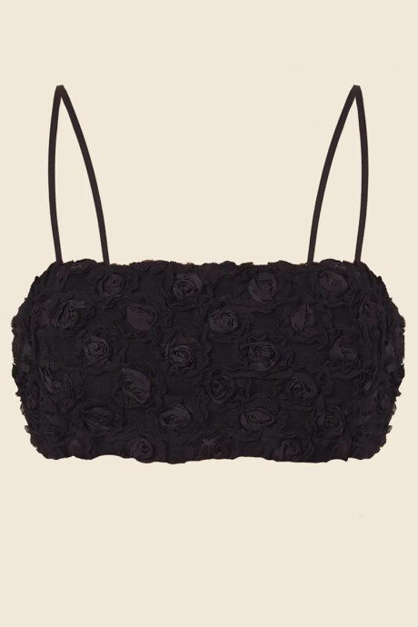 Top Flores Negro