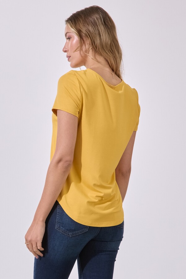 Remera Basica AMARILLO