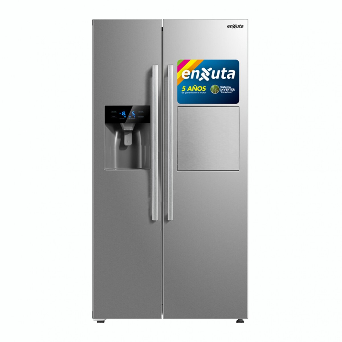 Refrigerador Side By Side Inverter ENXUTA RENX9505I Capacidad 490Lts 