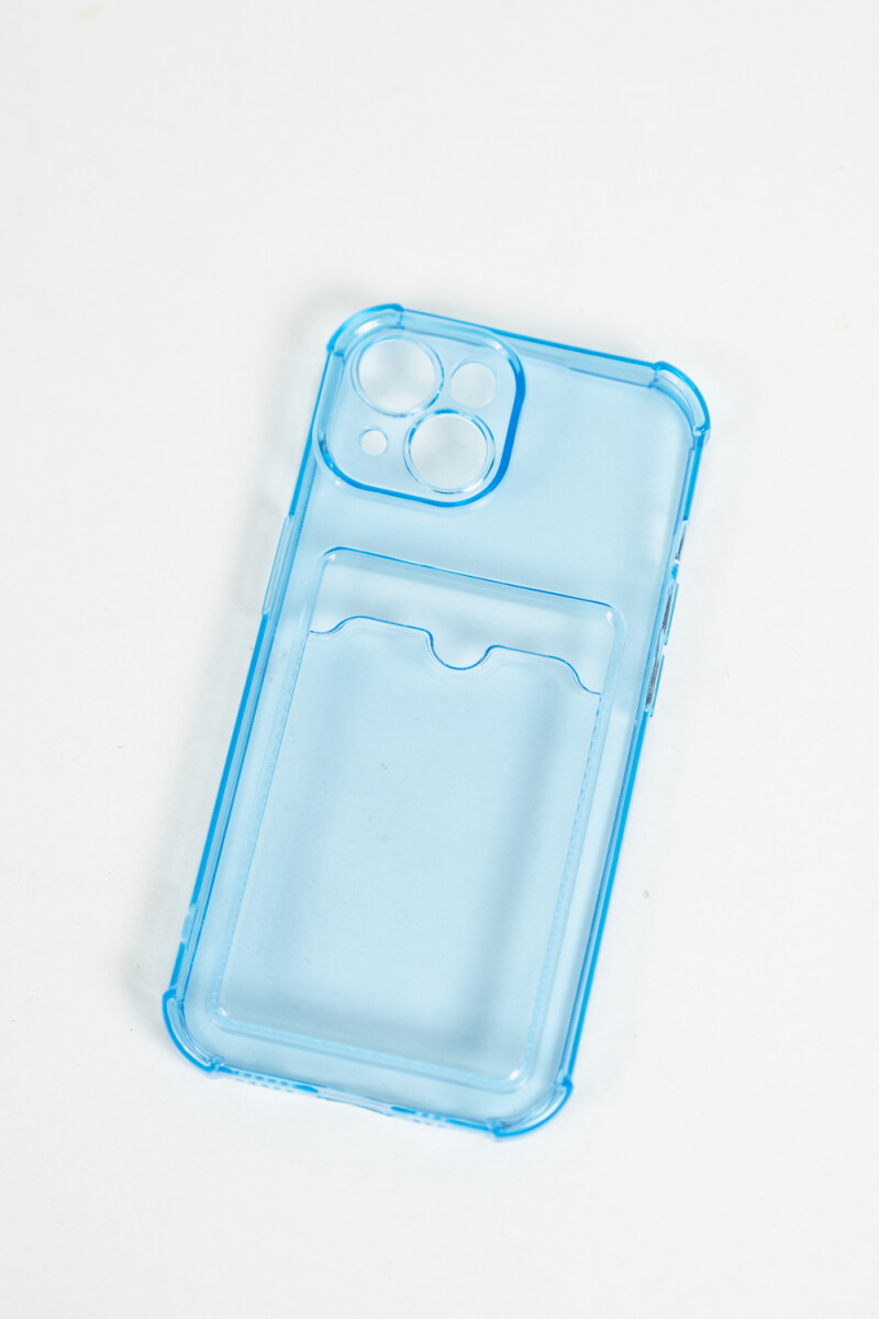 Phone Case Tarjetero Iphone 15 - Azul 