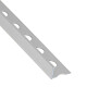 Perfil De Aluminio Mate En L 10Mm 2.6 Mts Plata Mate Aluamcer