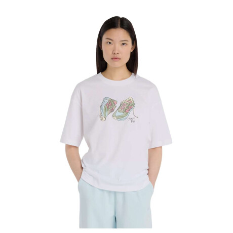 Remera New Balance Apres Run Shoe Blanca