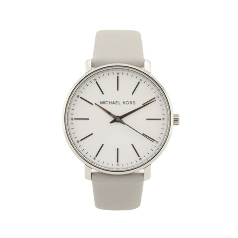 Reloj Michael Kors con Malla de Acero Esfera Redonda y Correa de Cuero Reloj Michael Kors con Malla de Acero Esfera Redonda y Correa de Cuero