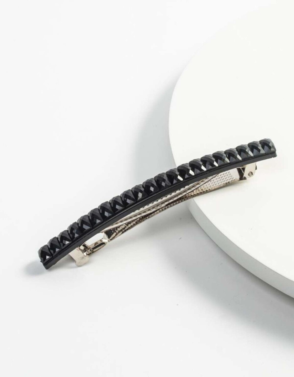 Hebillas Francesas Strass - Negro 