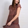 Vestido Feli Tul Marron