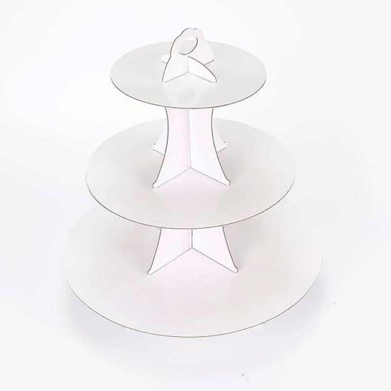 Soporte para Cupcake de Cartón Blanco