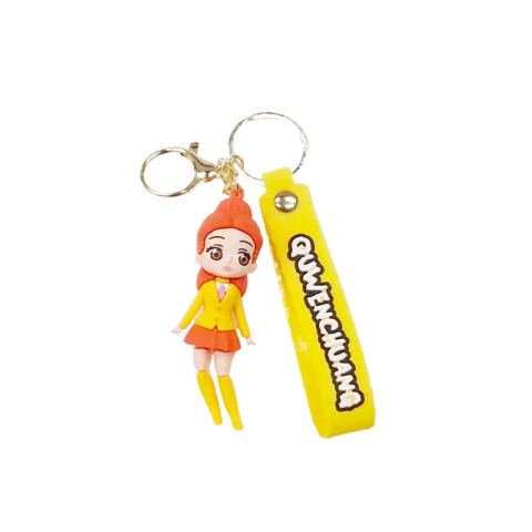 Llavero de silicona chica en botas Llavero De Silicona Chica En Botas