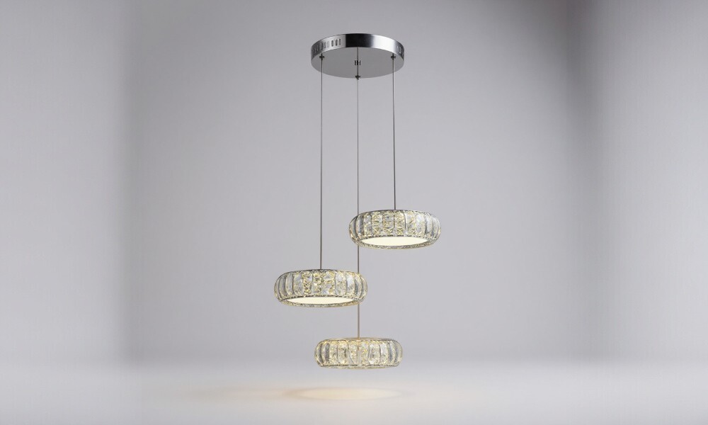 ILUMINACION TRIPLE DE CRISTAL PMKI P3R Iluminacion Triple De Cristal Pmki P3r