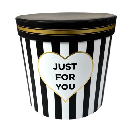 Caja Grande - Cilíndrica Negra y Blanca Caja Grande - Cilíndrica Negra y Blanca