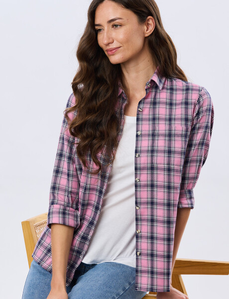 CAMISA CUADROS Rosa
