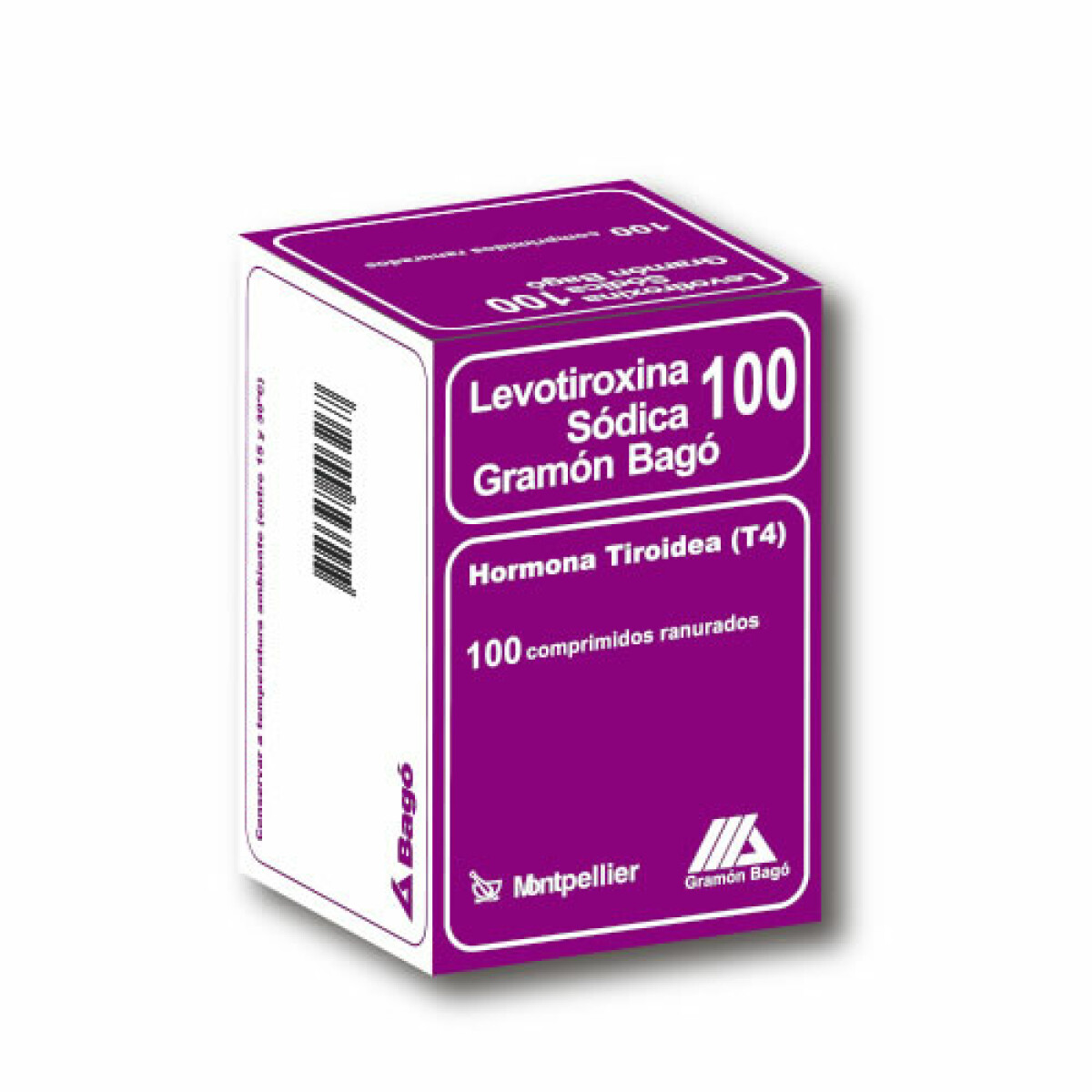 Levotiroxina 100 mcg 100 comprimidos. 