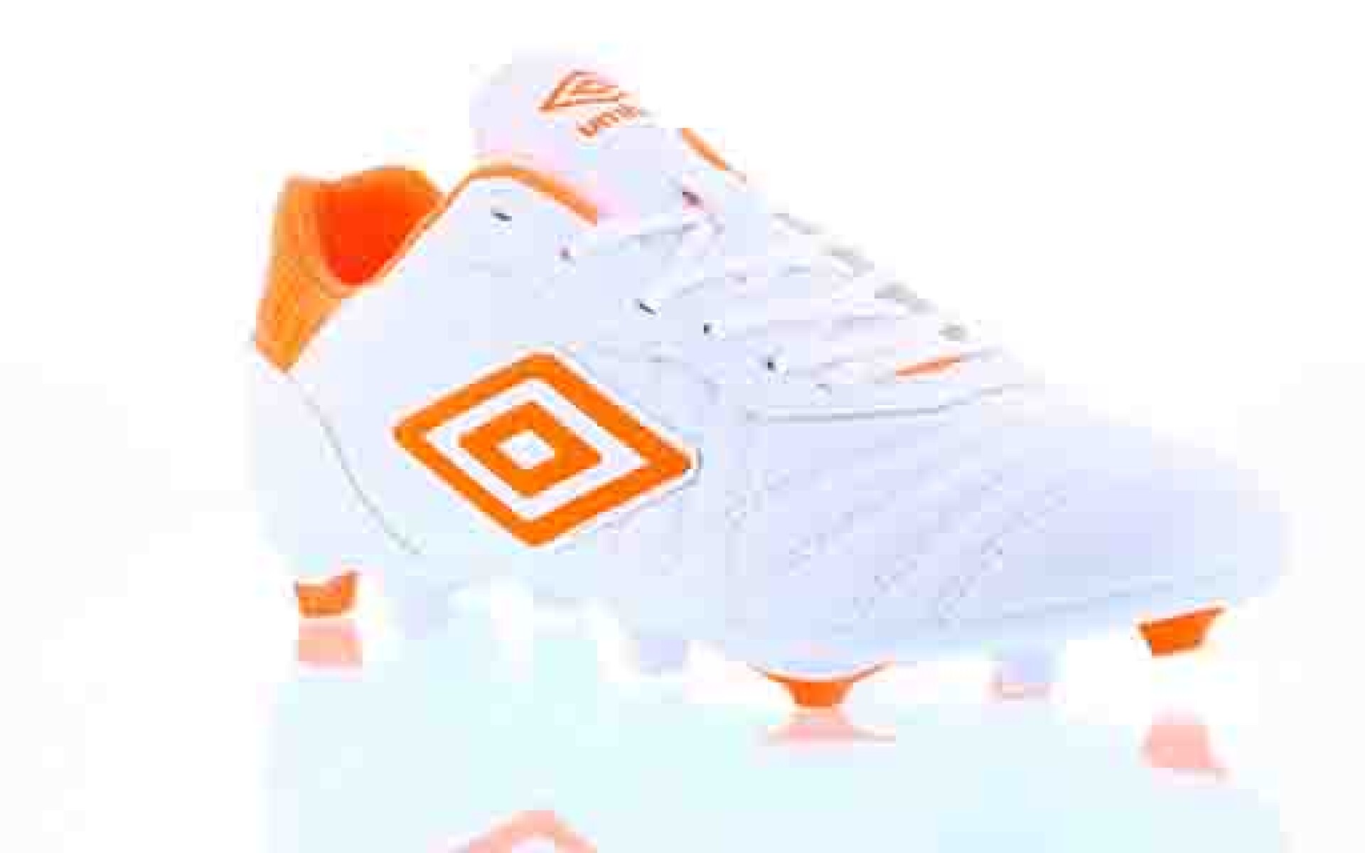 Championes de Fútbol 11 Hombre Umbro Touch FG - Blanco - Anaranjado 