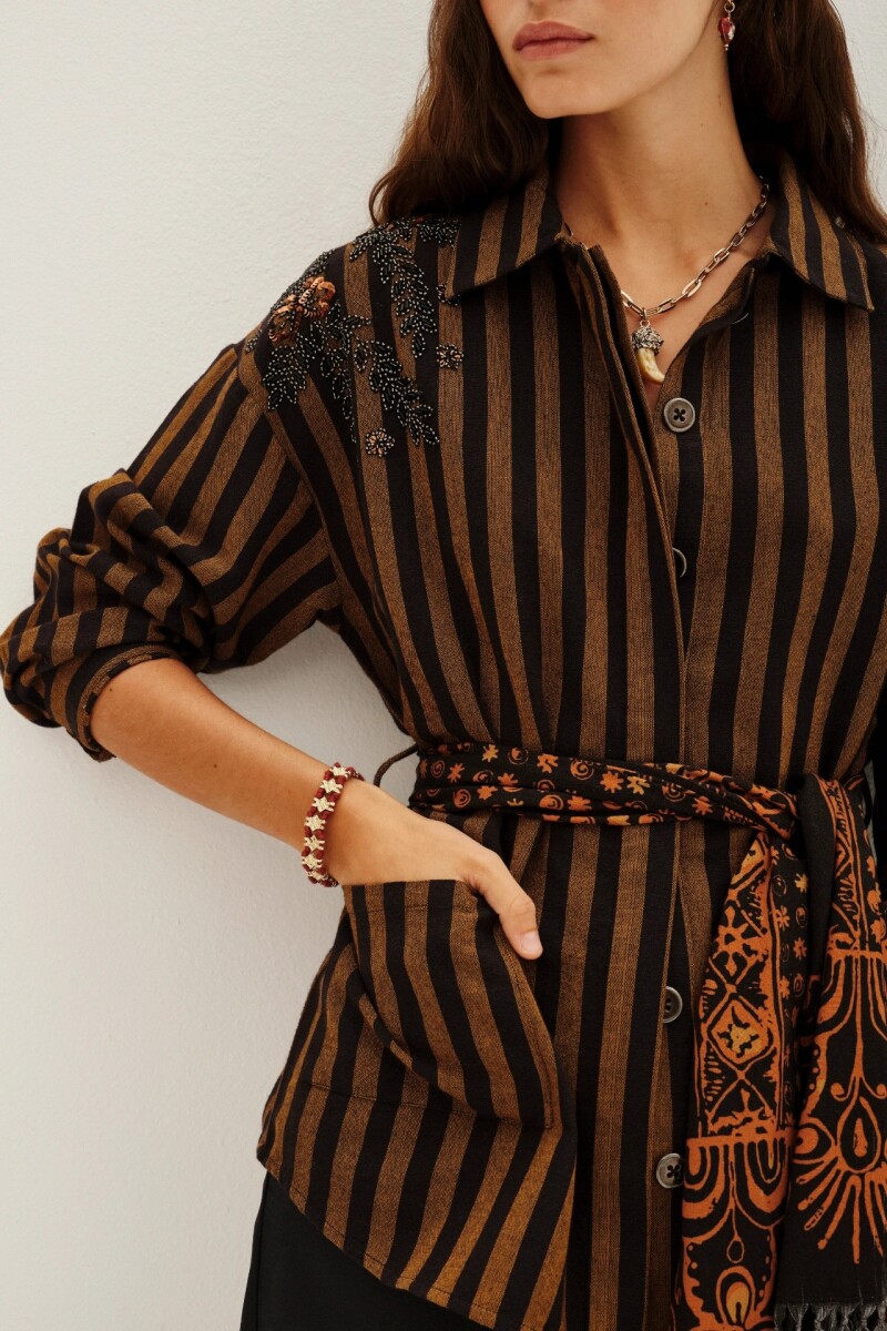 Saco Stripes Tostado
