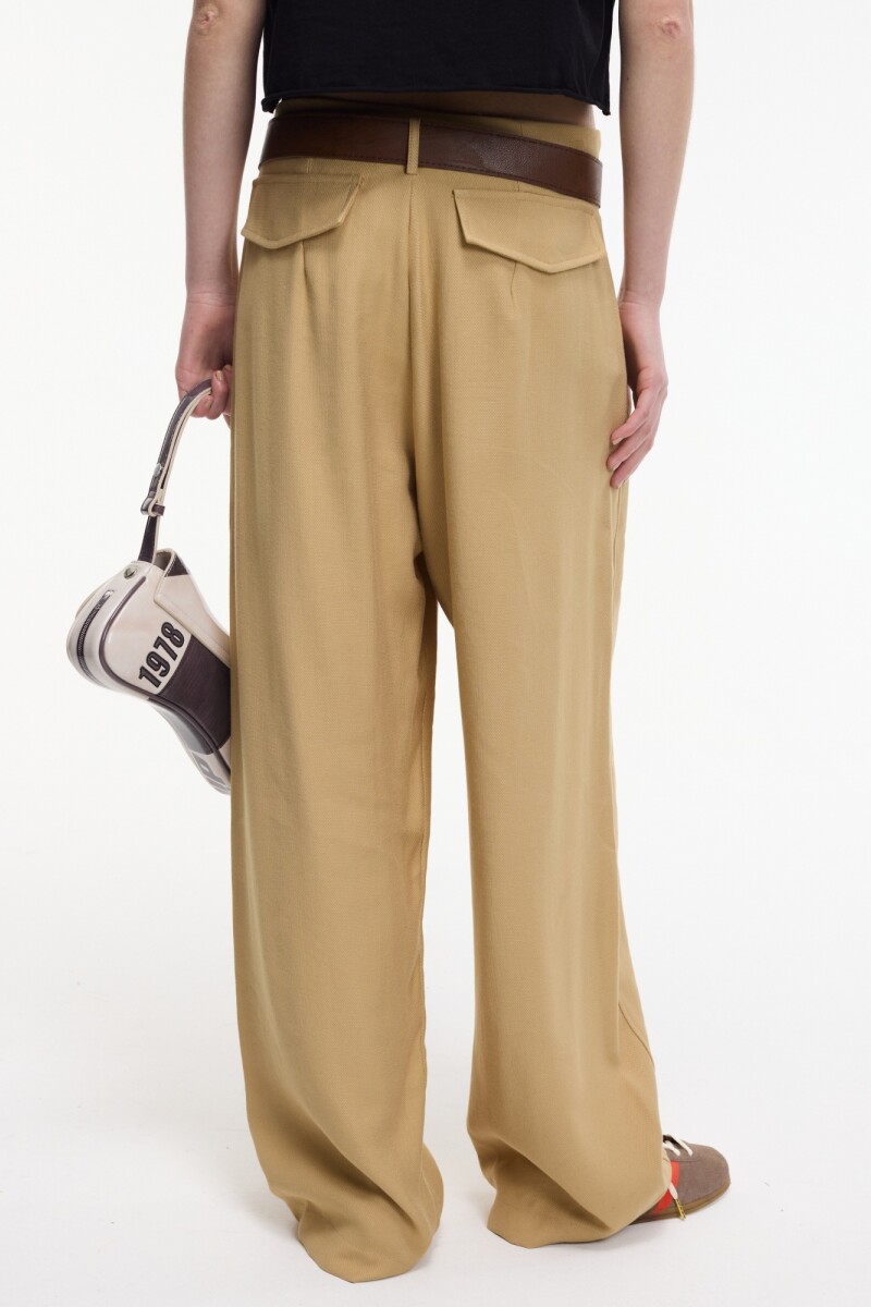 PANTALÓN ANCHO Marron