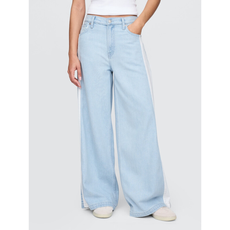 BAGGY MR LT AYRES SIDE STRIPE LIGHT WASH