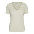 VMKAREN SS GOLD V-NECK TOP JRS BTQ GA BIRCH