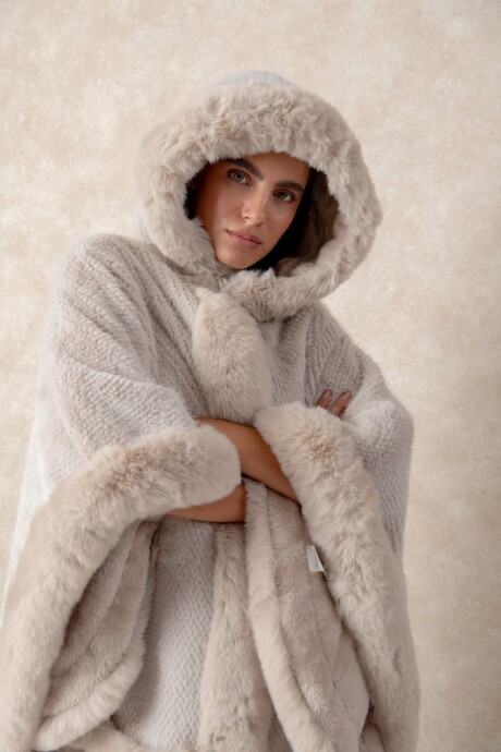 PONCHO GLENDYS Beige