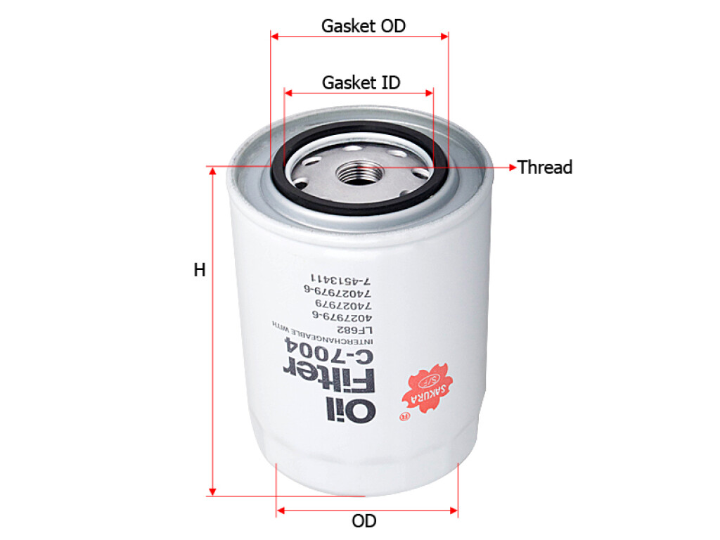 FILTRO ACEITE - PH.4847A ACEITE PEUG.MOTOR IVECO 2.8 SAKURA