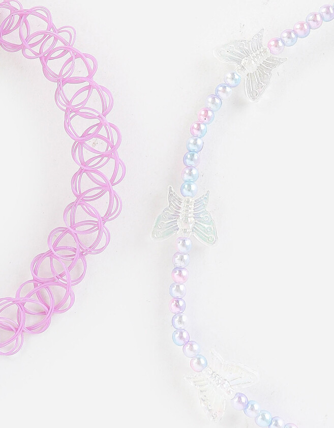 Collares Infantiles Choker Chokers Infantiles - Combinacion Bicolor