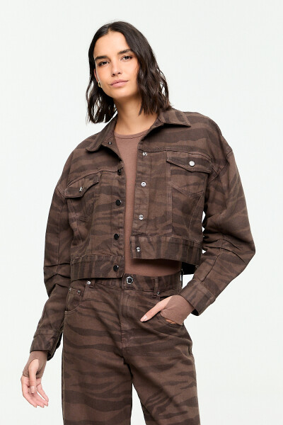 CHAQUETA DENIM CEBRA Animal Print