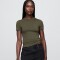 SS CLOSEKNIT CREW - 23 1/2 BLACK MOSS