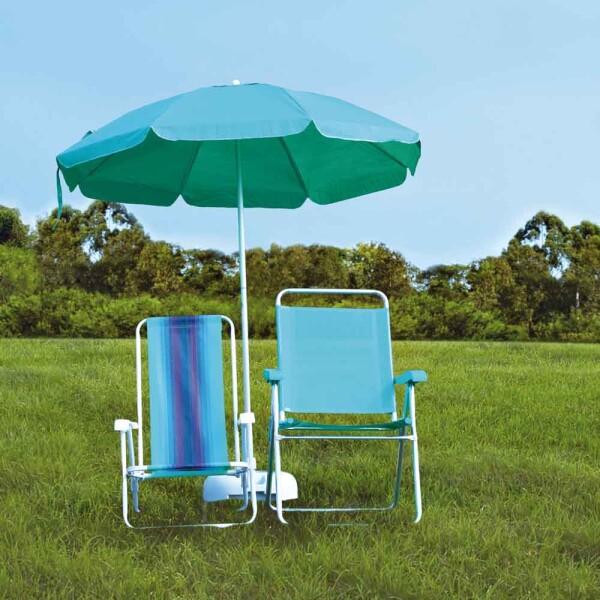 SILLA RECLINABLE 4 POSICIONES ALUMINIO AZUL