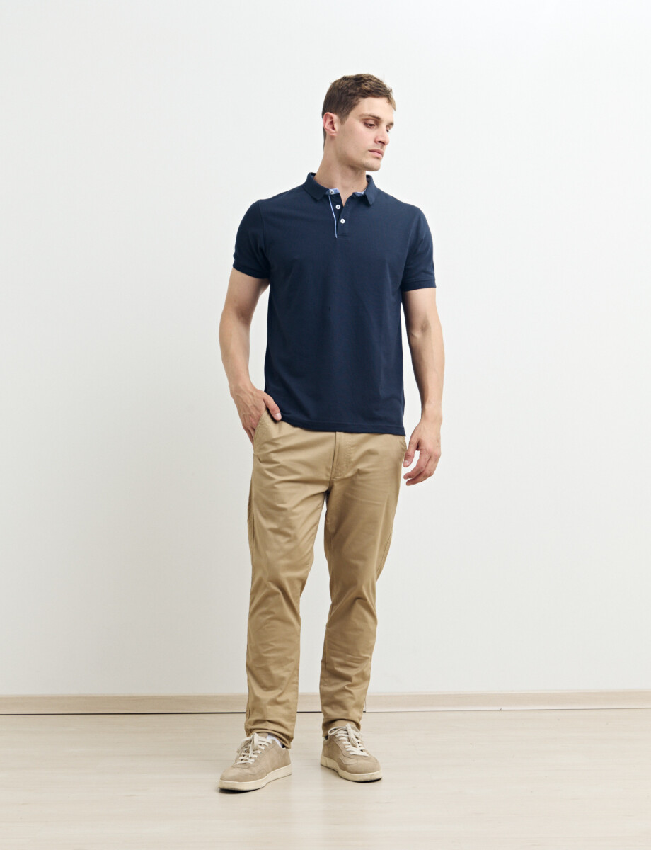 520751 REMERA HARRINGTON LABEL Azul Oscuro
