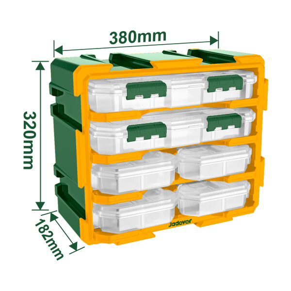 Caja Organizadora 6 Gavetas Transparentes Jadever Caja Organizadora 6 Gavetas Transparentes Jadever