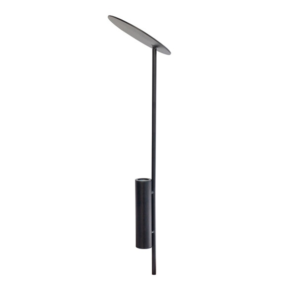 Poste negro luz indirecta 1xGU10 IP54 500mm BM5000