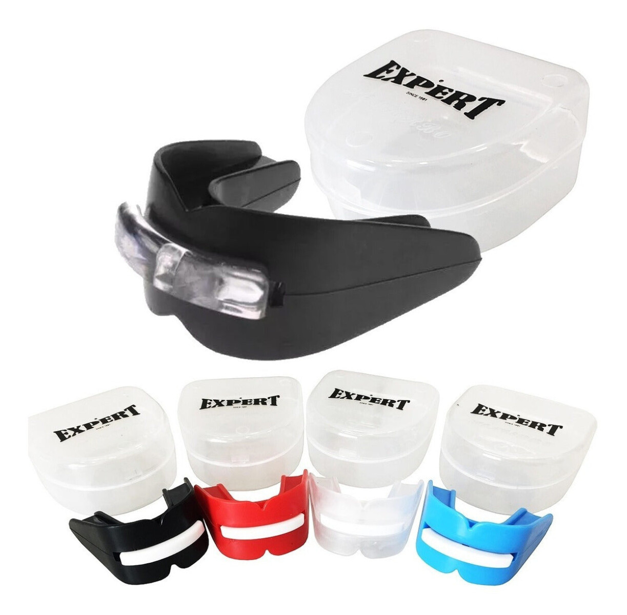 Protector Bucal Doble Termomoldeable Boxeo + Estuche! - Box002101 