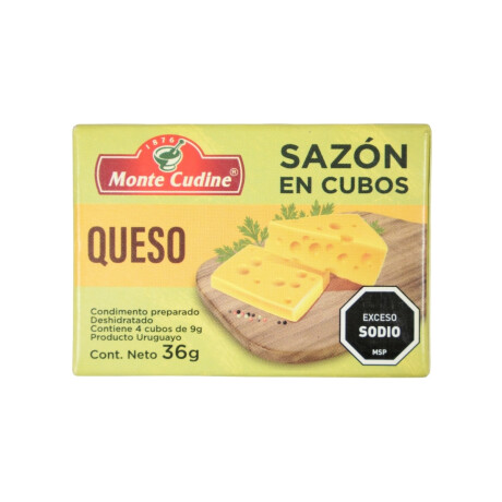 Sazon en cubos Monte Cudine x4 unidades Queso Sazon en cubos Monte Cudine x4 unidades Queso