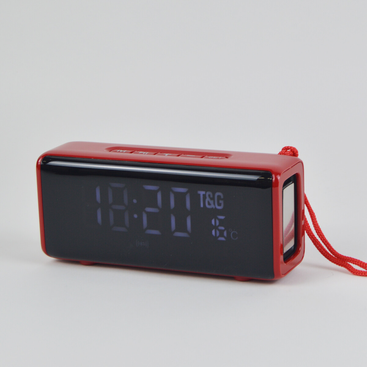 A la verdad Triatleta Petrificar Reloj Despertador Y Parlante Bluetooth Fm Usb Sd A Batería - Rojo — Mis  Petates