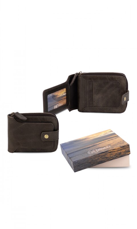 BILLETERA CUERO LORCA CHOCOLATE