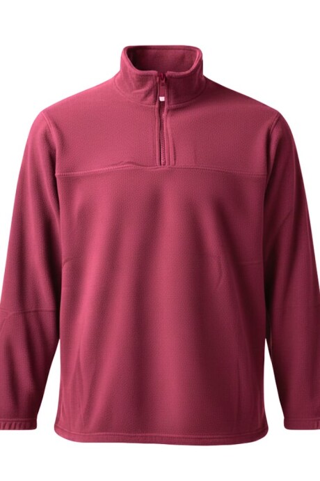 Buzo micropolar medio cierre Bordó