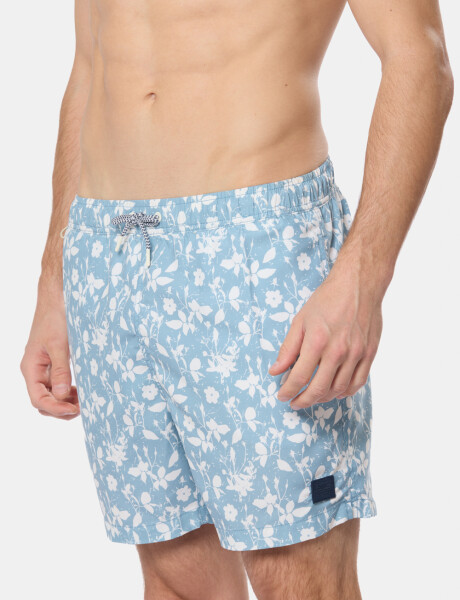 SHORT DE BAÑO ESTAMPADO Denim