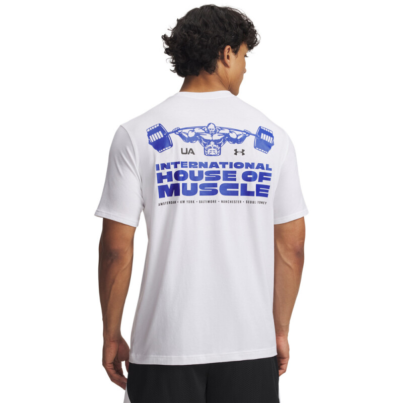 UA 60/40S HOUSE OF MUSCLE SS-WHT WHT-100