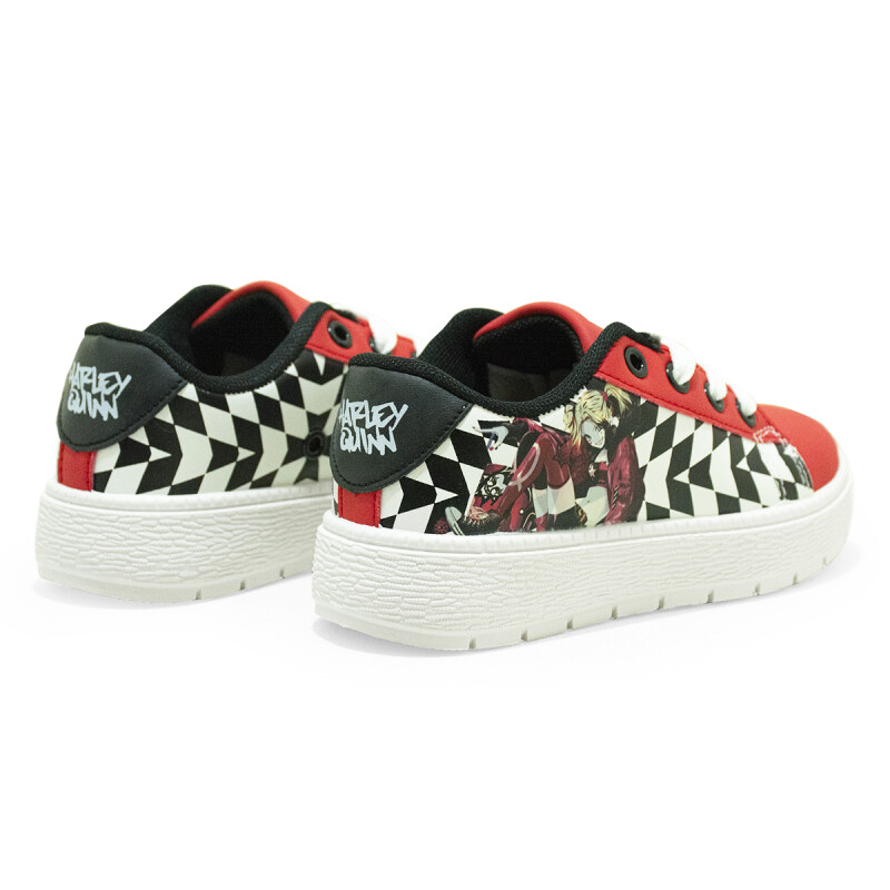 Championes Disney DC Harley Quinn Casual bajo de Niños - HQICSS25020 Negro-fucsia
