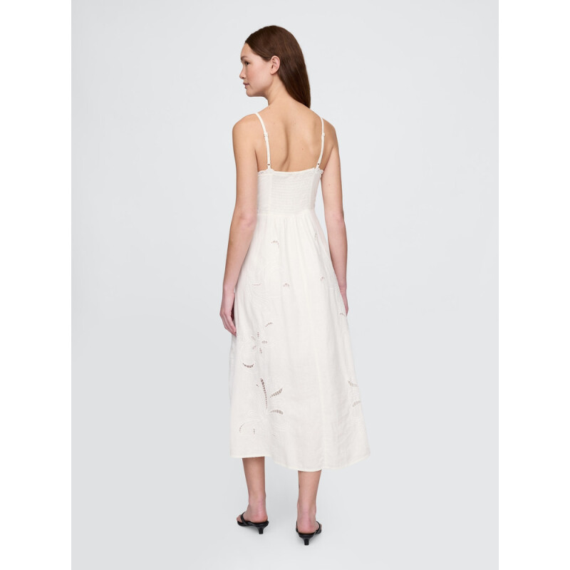 SL EMBR MAXI DRESS NEW OFF WHITE