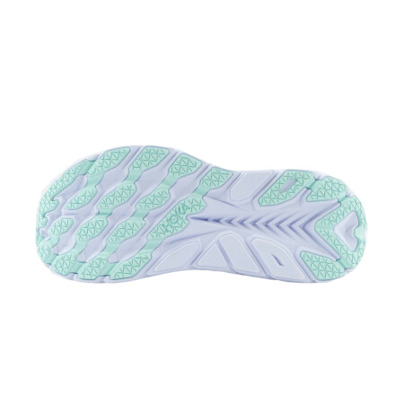 Championes Hoka W Clifton 8 Light Blue & Orange