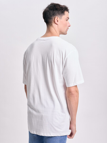 Remera oversize New York Blanco