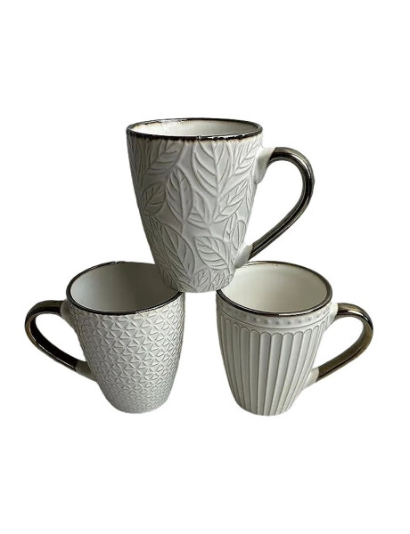 MUG 385ML TEXTURADO BLANCO MUG 385ML TEXTURADO BLANCO
