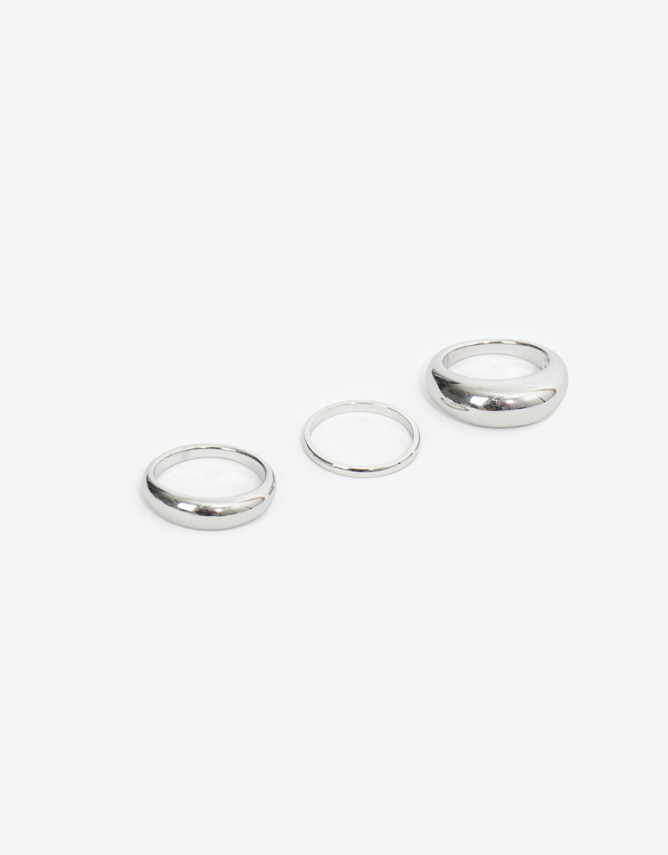 Set De Anillos De Acero 
