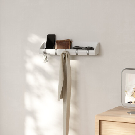 ORGANIZADOR LLAVES MADERA BLANCO UMBRA CUBBY